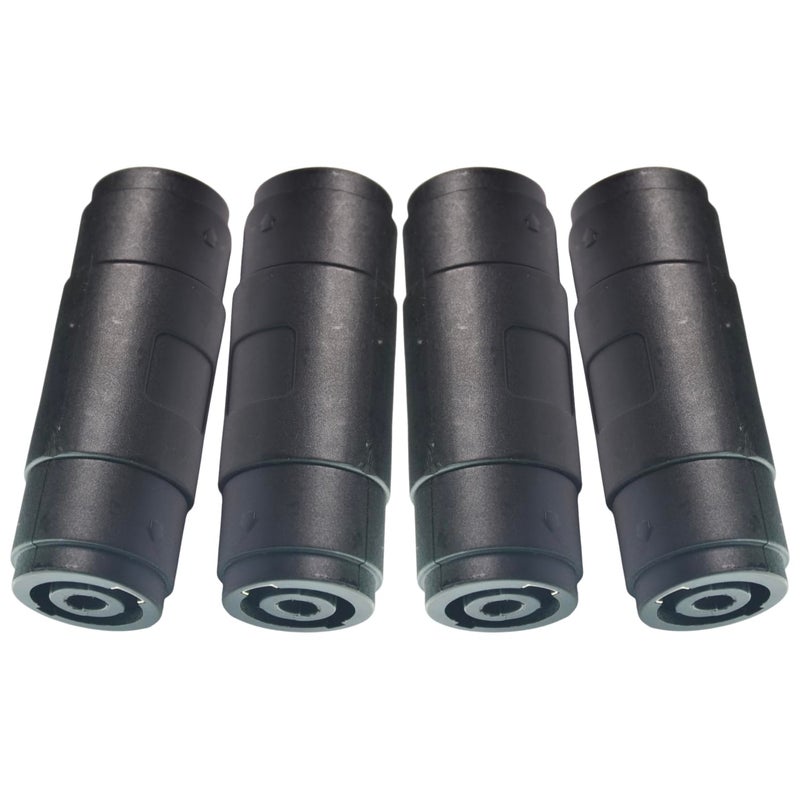 CESS 4Pin Speaker/Amp Speakon Female to Female Plug Jack Straight Coupler Cable Connector (4 Pack) - Image 2